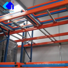 Almacén de almacenamiento Jracking ajustable con soporte para plataforma trasera.